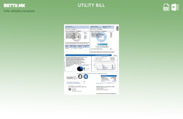 Шаблон за комунални сметки за канализација и вода во Обединетото Кралство во мод